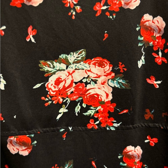 Kimono - No brand - black with roses - S - Picture 3 of 4